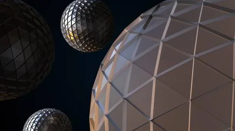 Technology spheres Technology spheres. Computer generated 3d render Copyri... Foto stock