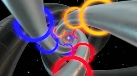 Technology Spiral Tunnel Stock Footage 52122472