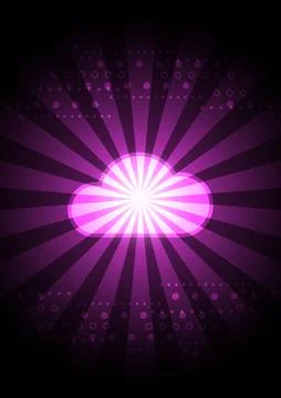 Technology style background, theme of cloud network communication Stockillustratie