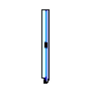 Technology stylus pen game pixel art vector illustration 스톡 일러스트