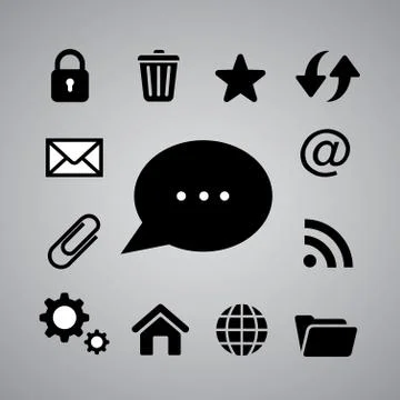 Technology symbol Stock Illustration