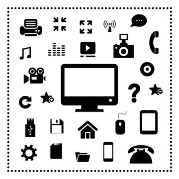 Technology symbol Stock Illustration