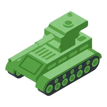 Technology tank icon isometric vector. Military battle Stock Illustration