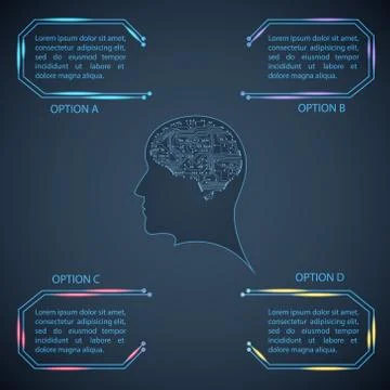 Technology template Illustrazione stock