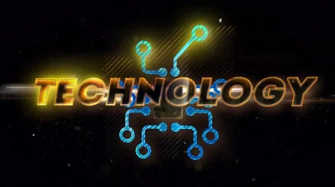 Technology Text Animation Stock-Footage 66113064
