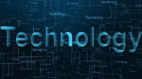 Technology text background Stock-Illustration