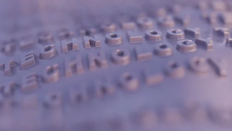 Technology Text in purple 3d Waves Stock Footage 253635787