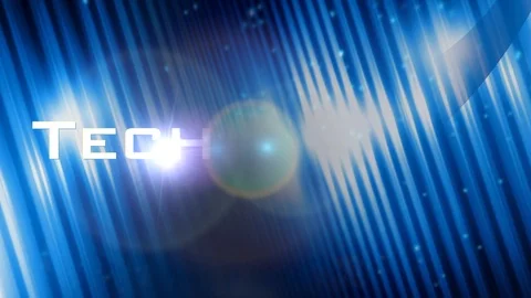 Technology Title over blue background Stock Footage 87307611