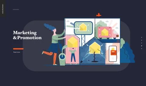 Technology topic illustration Stock Illustration