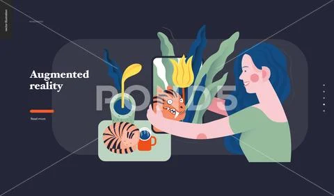 Technology topic illustration Stock Illustrationen