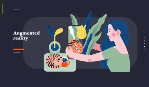 Technology topic illustration Stock Illustration