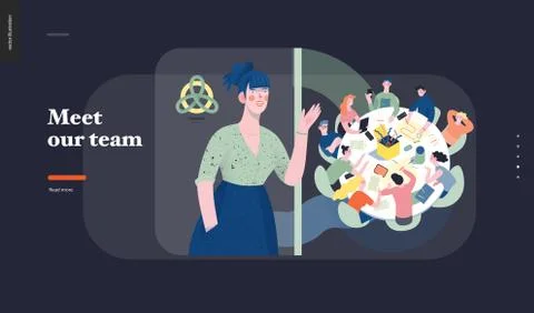 Technology topic illustration Stock Illustration