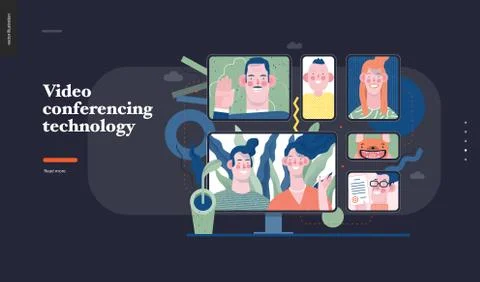 Technology topic illustration Stock Illustration