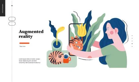 Technology topic illustration Stock Illustration