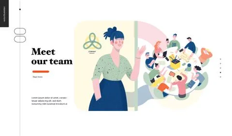 Technology topic illustration Stock Illustration