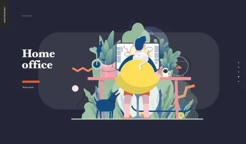 Technology topic illustration Stock Illustration