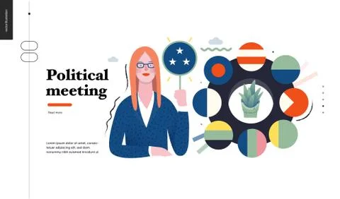 Technology topic illustration Stock Illustration