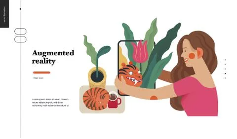 Technology topic illustration Stock Illustration