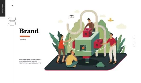 Technology topic illustration Stock Illustration