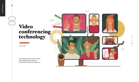 Technology topic illustration Stock Illustration