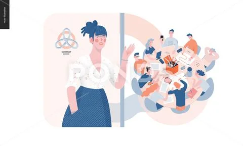 Technology topic illustration Stock Illustrationen