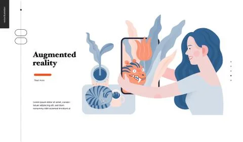 Technology topic illustration Stock Illustration