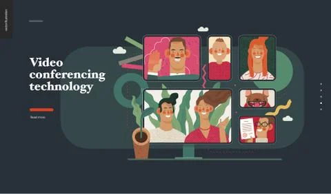 Technology topic illustration イラスト素材