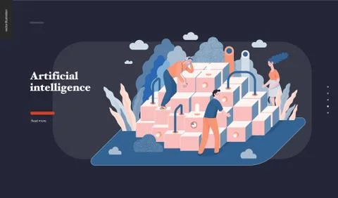 Technology topic illustration Stock Illustration