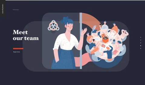 Technology topic illustration Stock Illustration