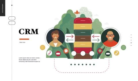 Technology topic illustration Stock Illustration