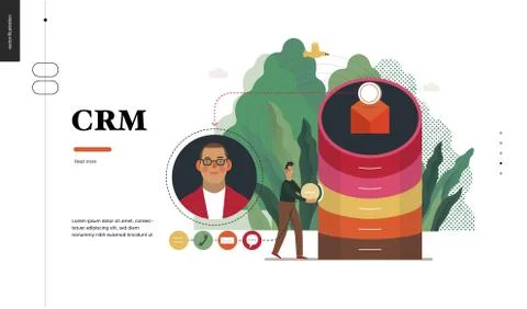 Technology topic illustration Stock Illustration