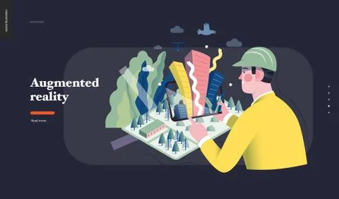 Technology topic illustration Stock Illustration