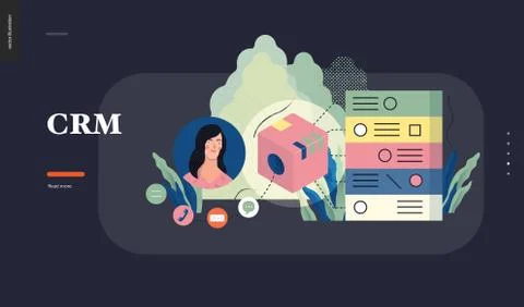 Technology topic illustration Stock Illustration