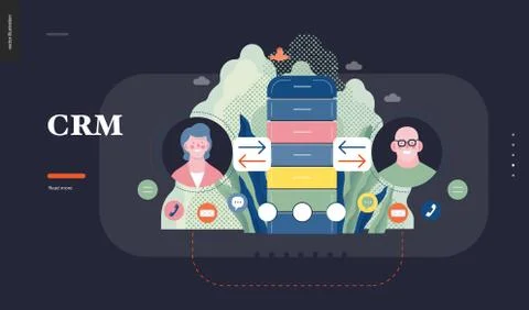 Technology topic illustration Stock Illustration