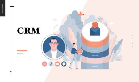 Technology topic illustration Stock Illustration