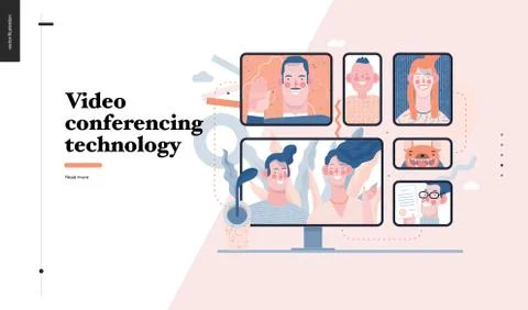 Technology topic illustration Stock Illustration