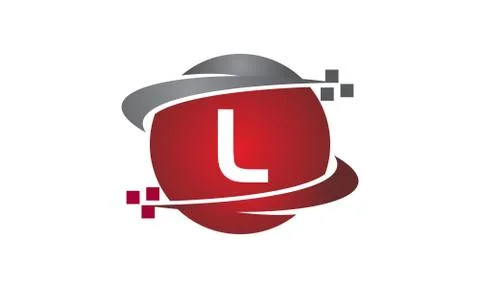 Technology Transfer Letter L Stock-Illustration