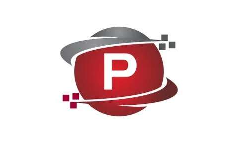Technology Transfer Letter P Illustrazione stock