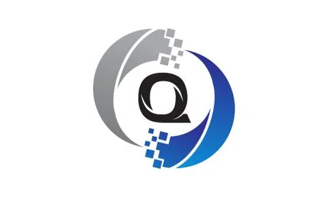 Technology Transfer Letter Q Stock Illustration