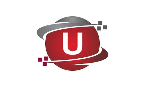 Technology Transfer Letter U Illustrazione stock