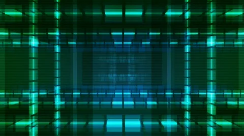 Technology tunnel 01 Stock Footage