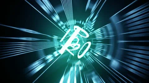 Technology tunnel, Binary data transfer. Network Internet Communication loop Stock Footage 21492400