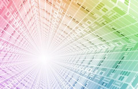 Technology tunnel Stock Illustration