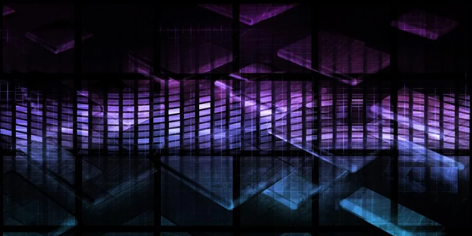 Technology Tunnel Illustration