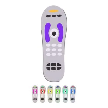 Technology tv remote vector cartoon graphic Stock Illustration