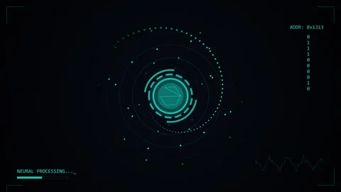 Technology UI, Sci Fi HUD, and Cyber Animation Bundle Stock Footage 343135831