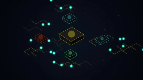 Technology UI, Sci Fi HUD, and Cyber Animation Bundle Stock Footage 343135960