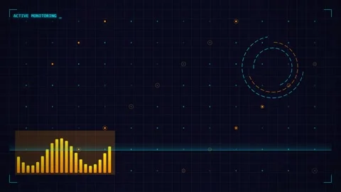 Technology UI, Sci Fi HUD, and Cyber Animation Bundle Stock Footage 343136577