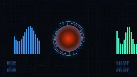 Technology UI, Sci Fi HUD, and Cyber Animation Bundle Stock Footage 343137166