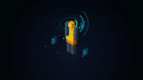 Technology UI, Sci Fi HUD, and Cyber Animation Bundle Stock Footage 343139694